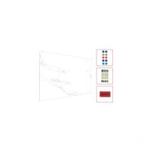 Tableau Magnétique en Métal Motif Marbre Blanc 90x60cm, MetalBoards pour tout type d'Aimants