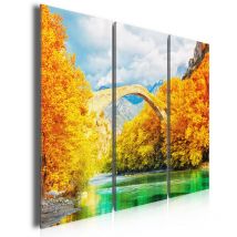 Tableau moderne, Tableau photo deco nordique pont arc bouté, 90x60cm