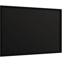 Tableau noir à craie 90x60 cm avec cadre en bois noir eco