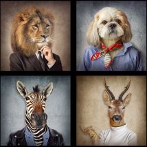 Tableau Portrait de famille - 50x50cm - made in France