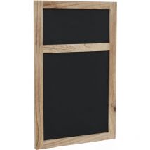 Panneau publicitaire, 2 tableaux, 55x34x2cm, brun naturel shabby