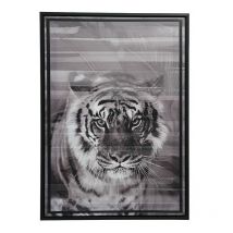 Tableau Savane Tigre - Nos Envies Déco - Gris