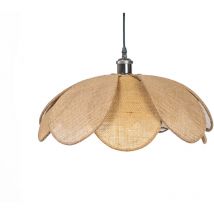 Lampe Feuilles Fleur Jute