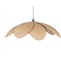 Lampe Feuilles Fleur Jute