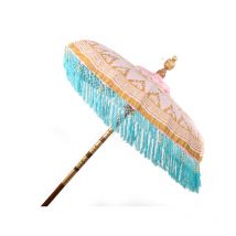 Fijalo - Parasol Balinais Rose à Franges