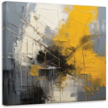 Wandbild Abstraktion Impressionismus Gold Modern 50x50 Cm
