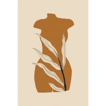 Ceanothe - Tableau sur toile corps abstrait 45x65 cm - Impression sur Toile Murale Décorative - Image imprimée en hd sur Toile - Toile sur Châssis en