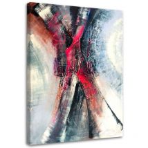 Tableau sur toile, Coucher de soleil sur la ville - 80x120