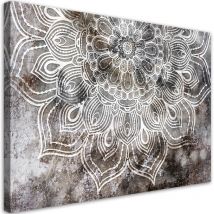 Tableau sur toile, Mandala abstrait - 100x70