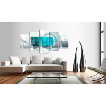 Décoshop26 - Tableau sur verre acrylique - Expression Turquoise [Verre] 200x100 cm TVA110027