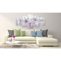 Décoshop26 - Tableau sur verre acrylique - Grâces pourpres [Verre] 200x100 cm TVA110097