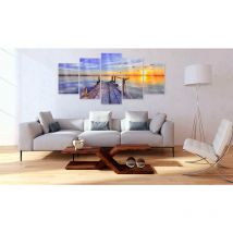 Décoshop26 - Tableau sur verre acrylique - Port d'été [Verre] 200x100 cm TVA110115