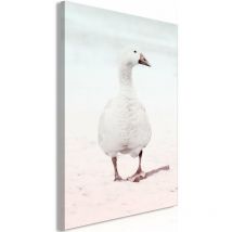 Décoshop26 - Tableau toile de décoration murale impression premium en 1 partie sur châssis en bois motif Canard d'hiver 60x90 cm 110015117