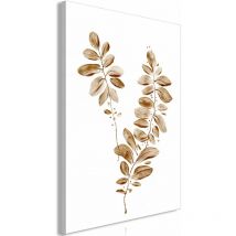 Tableau toile de décoration murale impression premium en 1 partie sur châssis en bois motif Feuilles d'août 80x120 cm 110015850