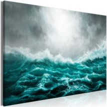 Décoshop26 - Tableau toile de décoration murale impression premium en 1 partie sur châssis en bois motif Océan agité 120x80 cm 110018310