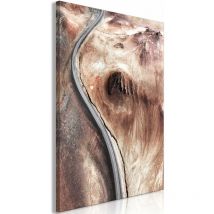 Tableau toile de décoration murale impression premium en partie sur châssis en bois motif Mountain Serpentine (1 Part) 60x90 cm 110014004