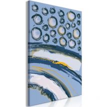 Décoshop26 - Tableau toile de décoration murale impression premium en 1 partie sur châssis en bois motif Aurores rythmiques 80x120cm 110013349