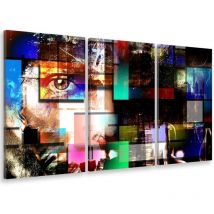 Tableau triptyque design modern art - 90x60 cm