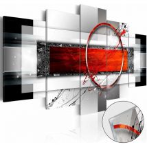 Décoshop26 - Tableaux en verre acrylique décoration murale motif Carmine Missile 100x50 cm TVA110028