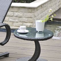 [neu.haus] - Tablero de vidrio Glasgow para Mesa de centro ø 800 x 8 mm - Vidrio Templado