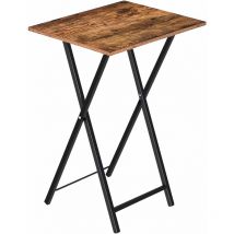 Tables d'Appoint, Bouts de Canapé, Tables Pliables de Style Industriel, Tables-Plateaux de Télévision, Basse Table pour Petit Espace, pour Salon,