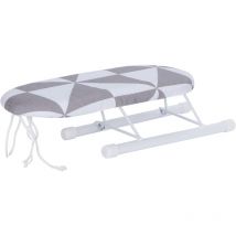 Tabletop Ironing Board, Foldable, Removable, Washable, Mini Cuffs, Collars, Ironing Board for Home Use(Plaid Fashion)