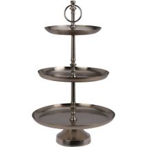 Home Styling - Tablett aus Metall 3-stufig, 50 cm