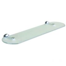 Tablette avec support - Décor : Chromé - Hauteur : 54 mm - Largeur : 533 mm - Matériau : Acier inoxydable - Profondeur : 140 mm - OCMEI