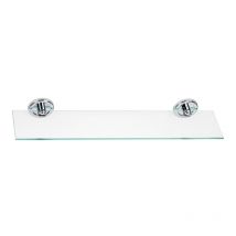 Tablette avec supports - Décor : Transparent - Platine : 75 mm - Profondeur : 142 mm - Largeur : 600 mm - Matériau : Verre Itar