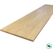 Tablette chêne massif pleines lames 2000 x 300 x 20 mm fsc mixte