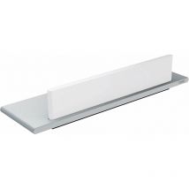 Edition 400 - Étagère avec raclette à vitre, longueur 33 cm, argenté/blanc 11559170000 - Keuco