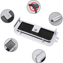 Tablette de douche de salle de bain, support de douche suspendu étagère de douche, aucun perçage nécessaire pour le pôle de douche avec boucle et