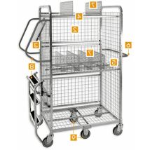 Tablette écritoire pour Chariot de préparation de commandes modulable