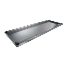 Meta - Tablette l.1700xP500 mm capacité de charge 200 kg acier argent galvanisé pour rayonnage grand volume