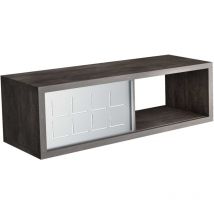 Kiamami Valentina - Tablette Rectangulaire 60X20 Cm Ardoise Avec Portes En Fer