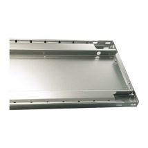 Tablette l.1000xP300 mm capacité de charge 150 kg tôle d'acier argent galvanisé pour étagères à emboîter