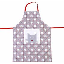Tablier adulte en coton Chat