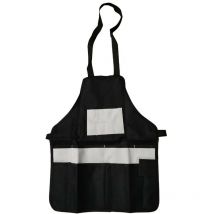 Tablier de travail avec poches 45 x 56 cm noir et gris Awelco