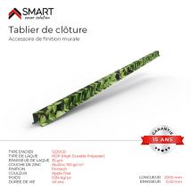 Tablier de clôture Tôle bac acier - Toiture - Couverture - plaque H12 Coloris Apple Tree Printech L=2m