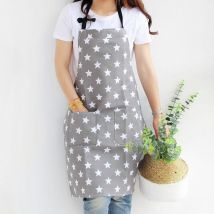 Tablier de Cuisine pour Femme,Toile de Coton,Tablier de Cuisine pour Adultes,Filles,Femmes,Tablier avec Poches