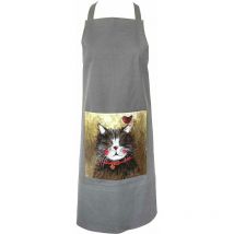 Tablier en coton chat par Alex Clark