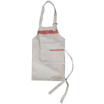 Tablier de cuisine – Tablier enfant fille volant – Coton beige et rose – Longueur, Matières, Largeur