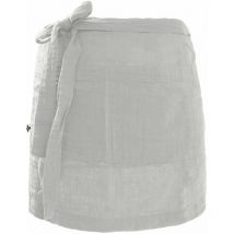 Tablier serveur Gaze de coton 45 x 80 cm gaia coloris Gris Nuage