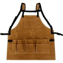 Tablier pour Outils de Jardin, Tablier à Taille réglable avec Poches Kit de Jardinage Artiste Peinture Tablier de Travail en Toile imperméable