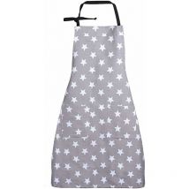 Tablier Tablier de Cuisine(Gris),Tablier de Cuisine Femme Tablier pour Cuisine,Ajustable en Lin de Coton Tablier pour Cuisine Familial Restaurant