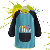 Tabliers d'art pour enfants Tablier de peinture, Tablier d'art pour enfants, Tabliers de peinture imperméables réutilisables, Tablier(Petit)