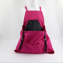 Tabliers de jardinage pour hommes et femmes, tabliers de cueillette de jardin, tabliers de jardinage avec poches à dégagement rapide (Rose rouge)