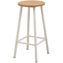 Asir Group Llc - Taboret de bar en aggloméré et métal Mola