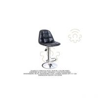 Tabouret pivotant Button a lA vation de gaz noir 89 111 cm assise 52 x 44 cm acier chromA
