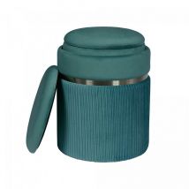 OKO - Tabouret semi artisanal lot de 2 zaji 31x31 essence et gris